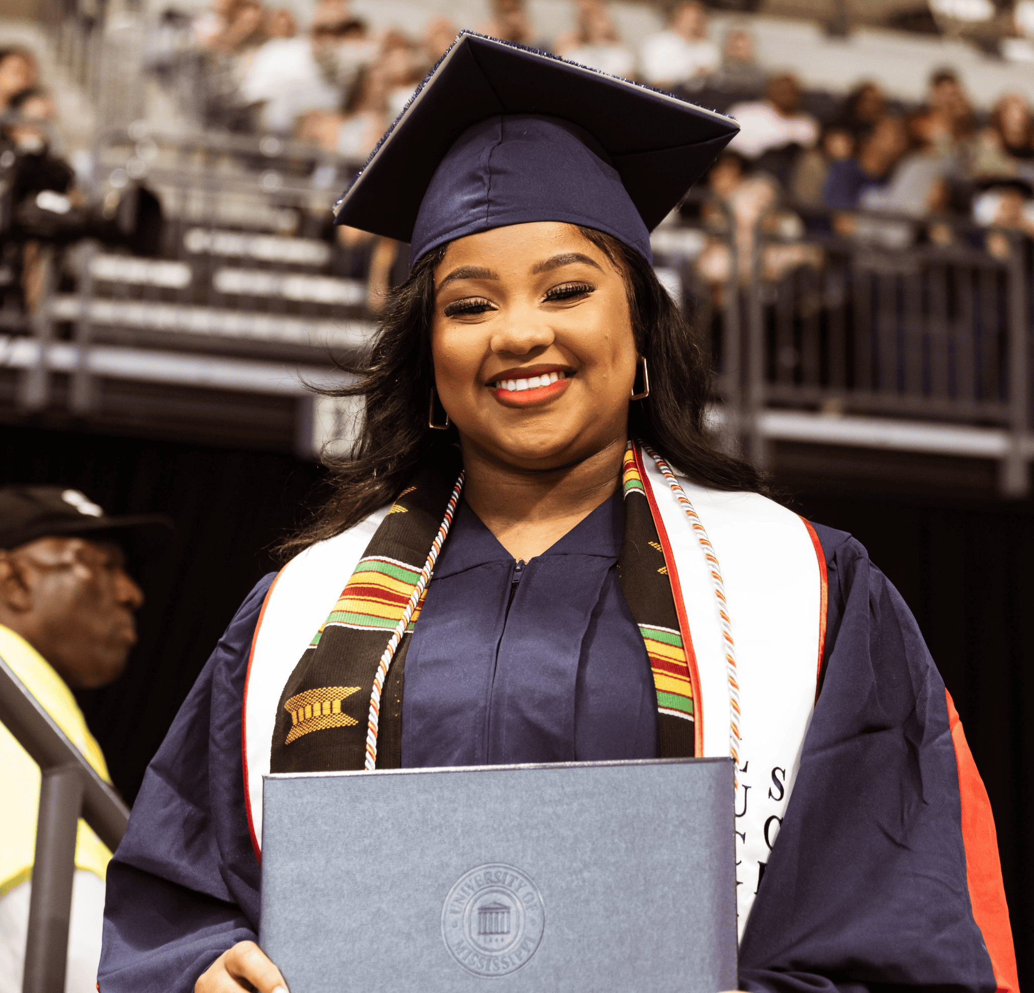 Women holding diploma
