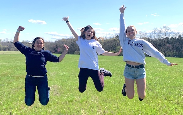 Rocket Team members jumping