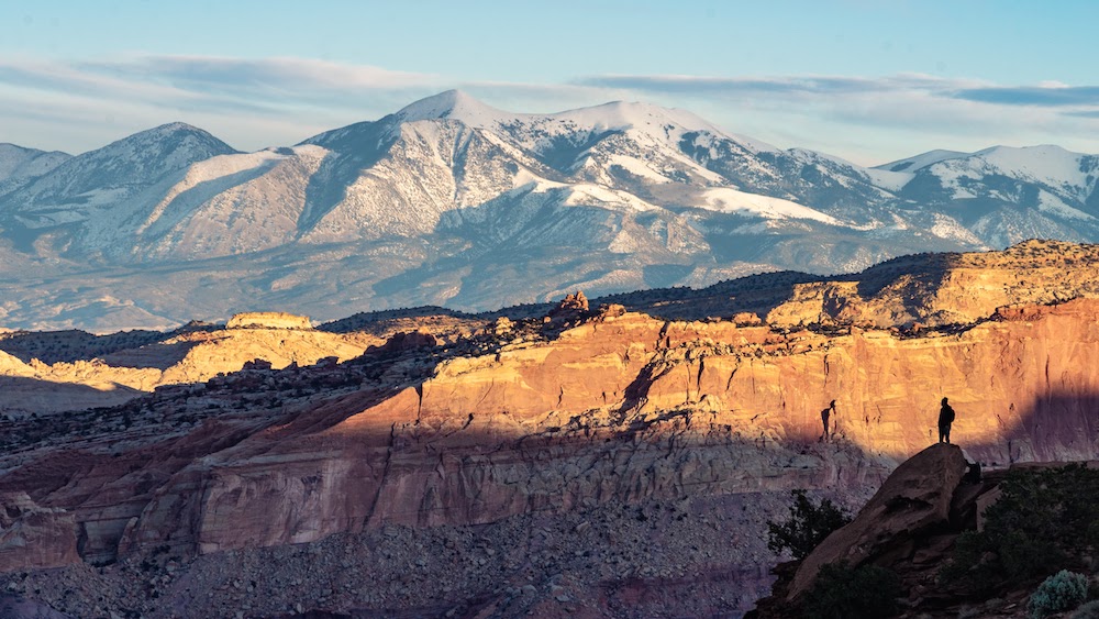 Mountains and desert